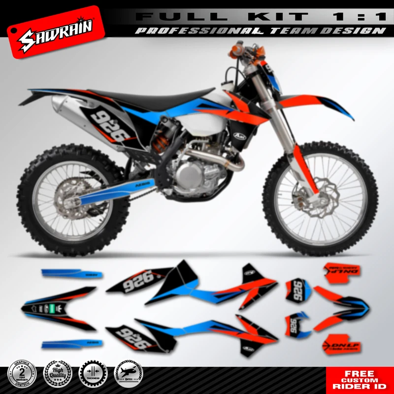 

Наклейка на мотоцикл Sawrain, набор наклеек с графикой команды для KTM SXF 2011 2012 EXC 2012 2013, красный, синий