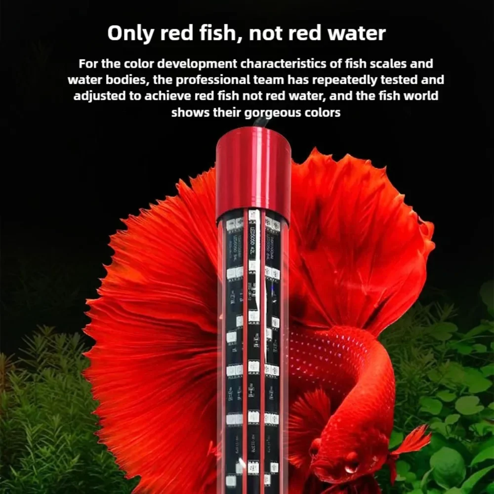 

Fish Tank Light ,Arowana Fish Color-attracting Aquarium Light RGB LED Fish Hair Color-enhancing Lamp,240 Degree Wide Light Angle