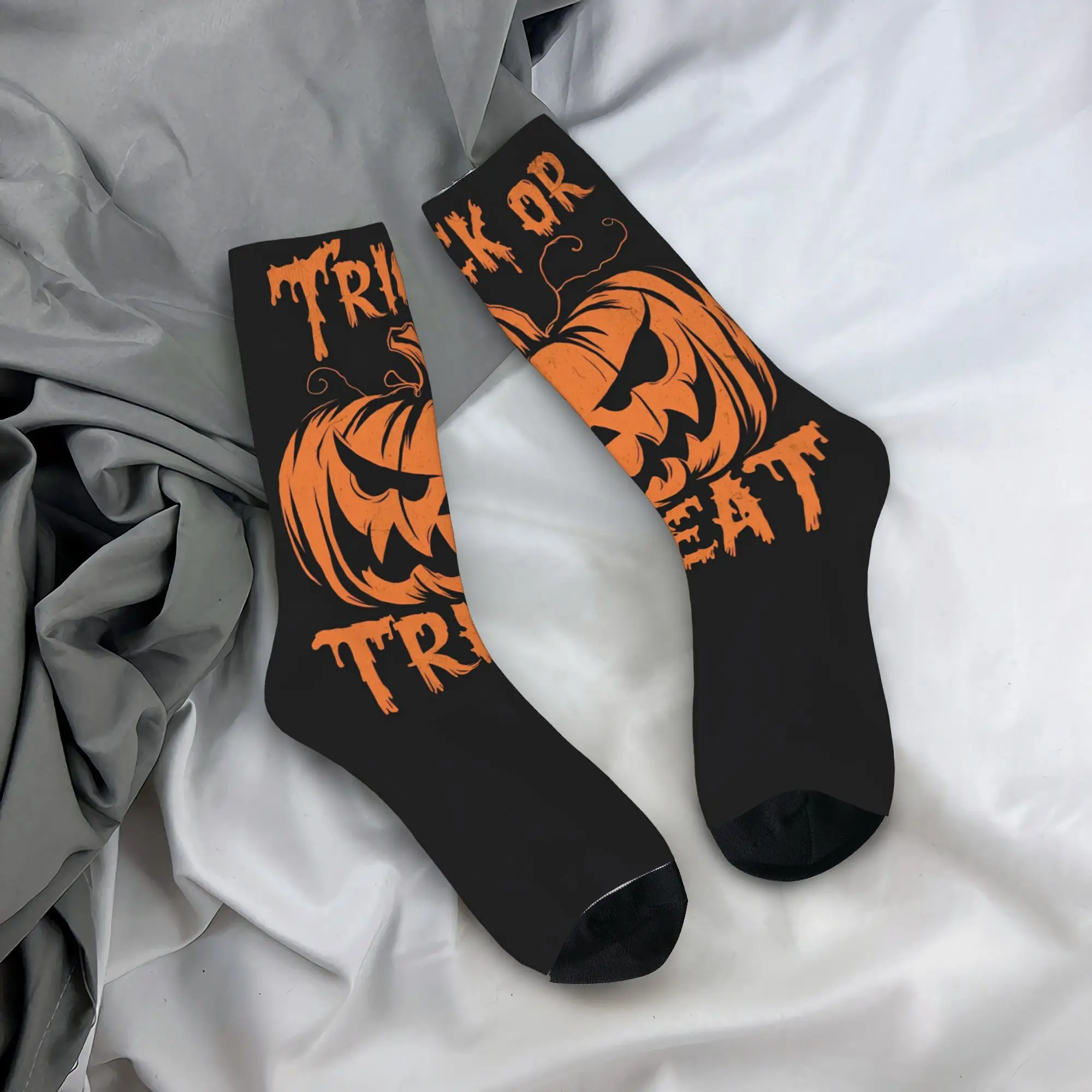 

Women Men Socks Gift-worthy Halloween-themed Stockings Non-Slip Soft Socks Winter Trendy Graphic Skateboard Socks