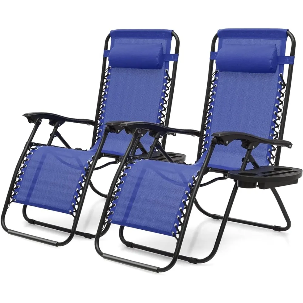 

Stable Beach Chair 2-Pack Lounge for Beach Patio Pool Lawn Yard Sunbathing Adjustable Portable Chair Recliner Freight free