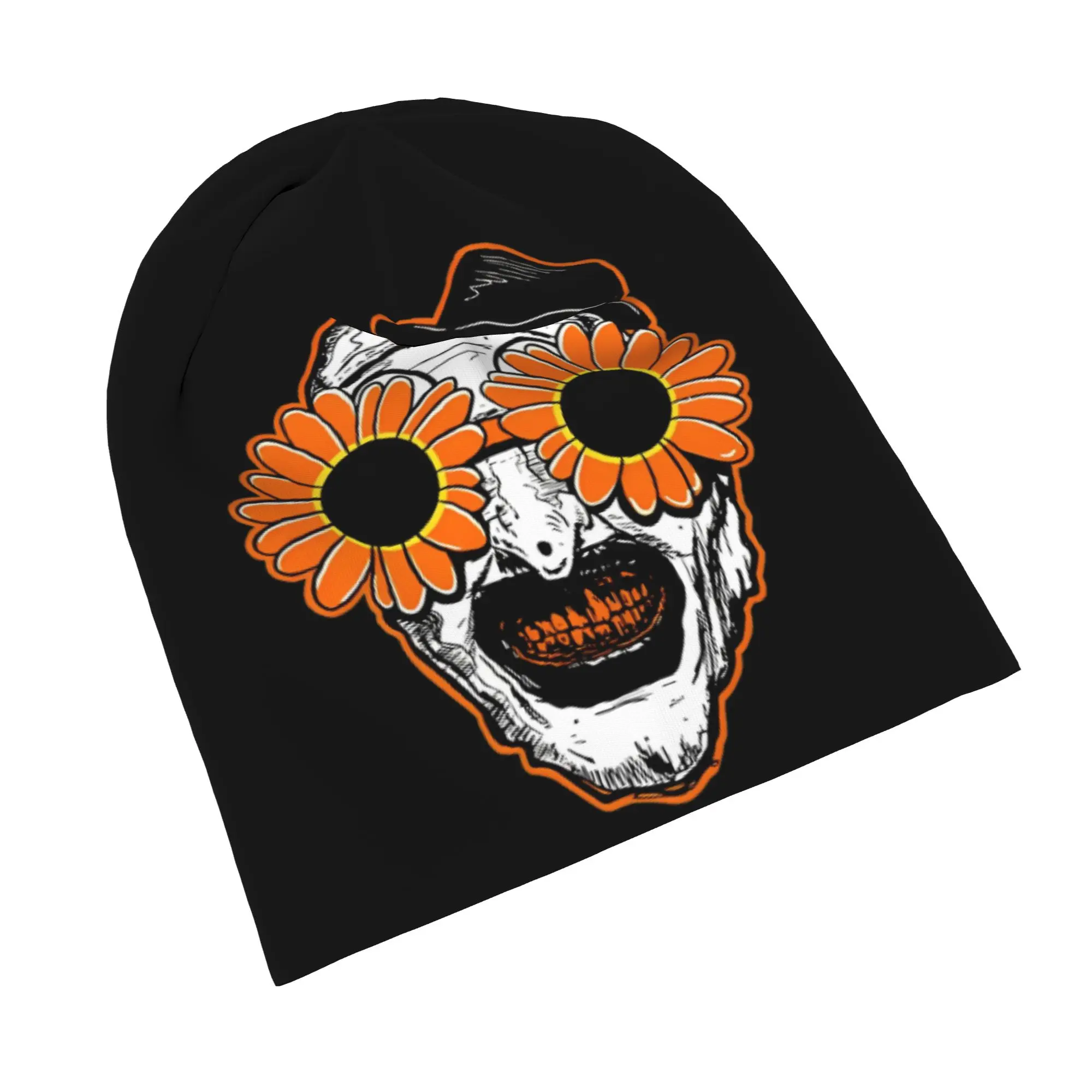 Sunflower Sunglasses Horror Clown Caps Terrifier Autumn Winter Outdoor Skullies Beanies Hats Spring Warm Dual-use Bonnet Hats