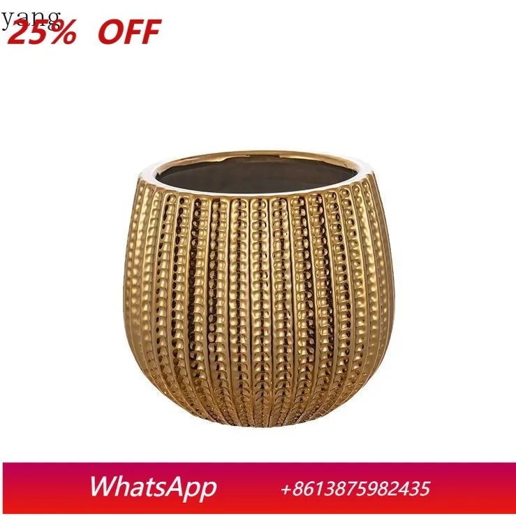 CX light luxury high sense non-porous green plant potted plant living room flower arrangement decoration