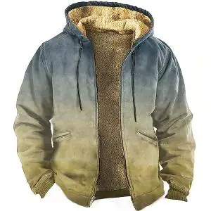 Parkas chauds à manches longues pour hommes et femmes, vêtements optiques, veste imprimée, nickel é de couleur claire, hiver