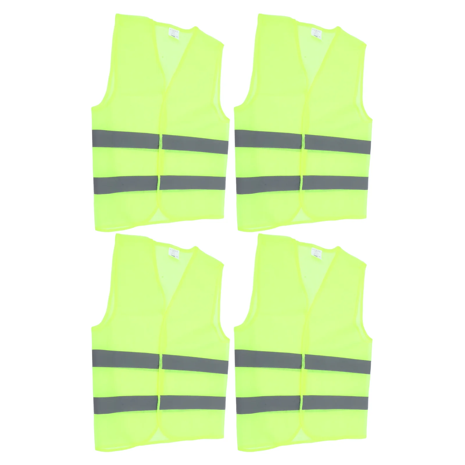 4 PCS High Visibility Cycling Riding Vests Reflective Safety Vests Jackets for Outdoor Construction Work Safety Road Traffic San