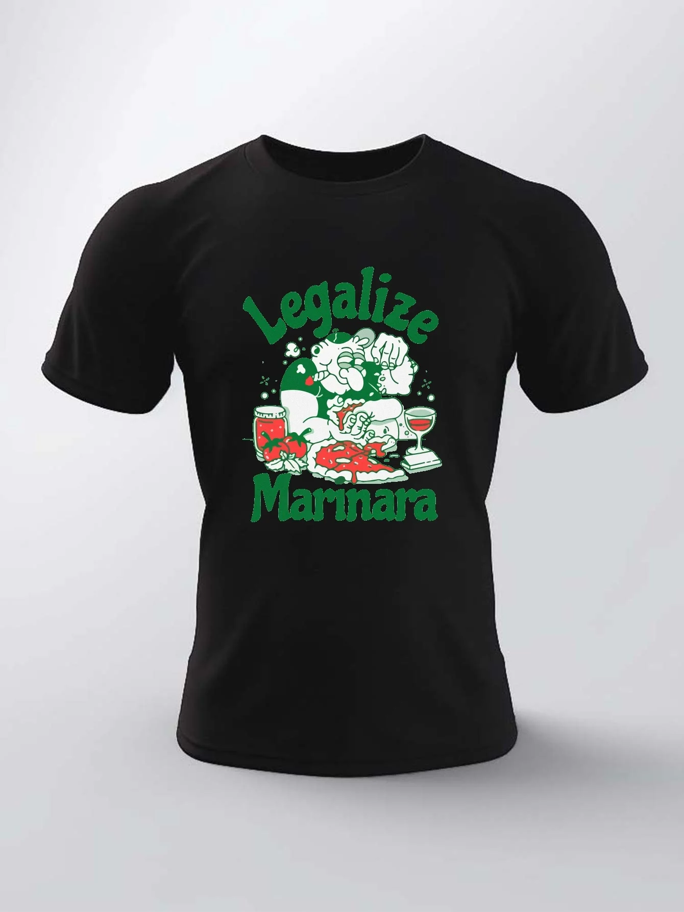 

Мужская футболка Legalize Marinara — повседневная с круглым вырезом, с коротким рукавом, смесь полиэстера, можно стирать в машине