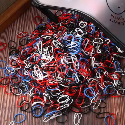 1000/2000pcs Girls Colorful Disposable Rubber Elastic Hair Band Ties Children Ponytail Holder Bands Kid Hair Accessories Leagues - Image 14