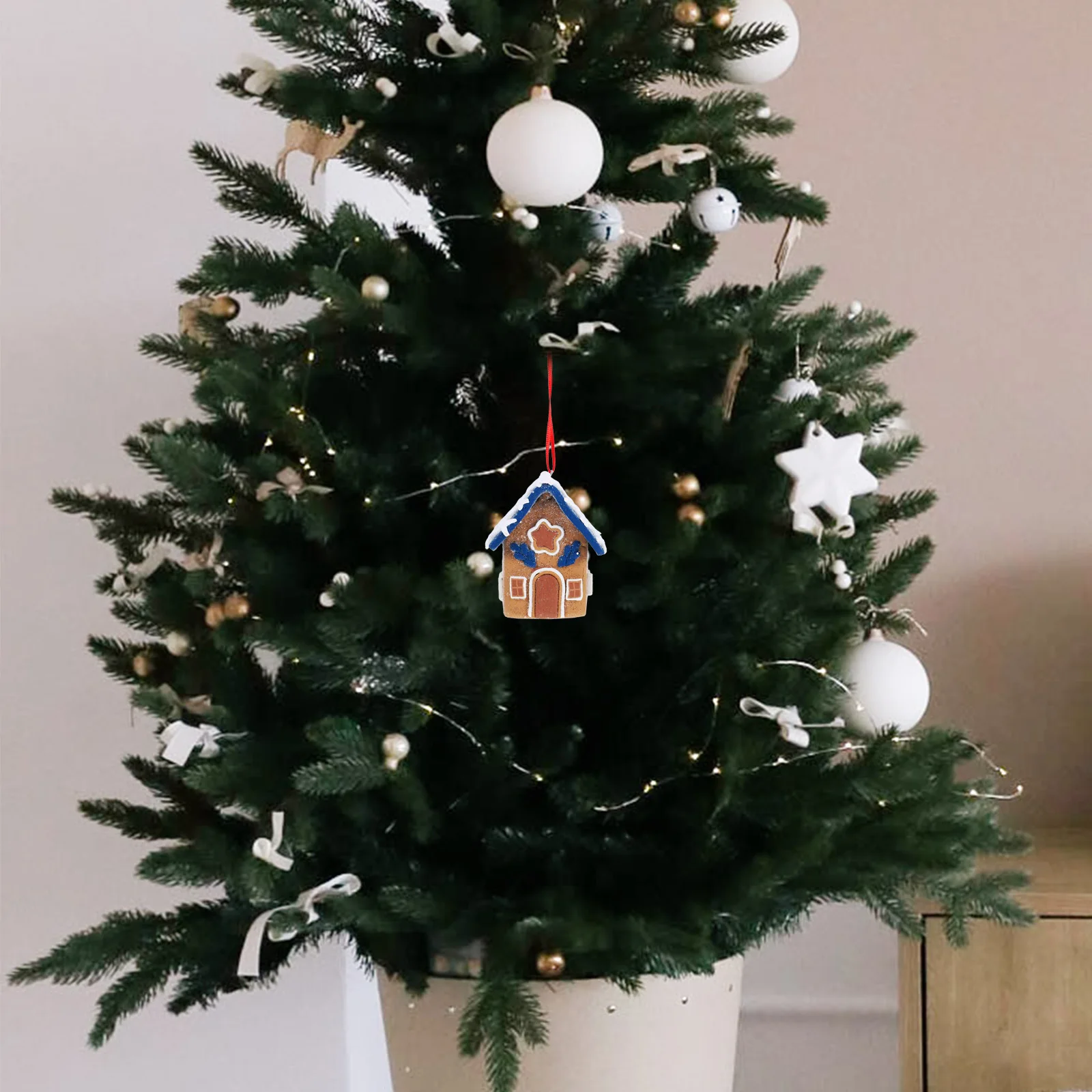 

Christmas Hanging Ornament Small Polymer Clay Xmas Tree Pendant Holiday Decoration Christmas Hanging Decor