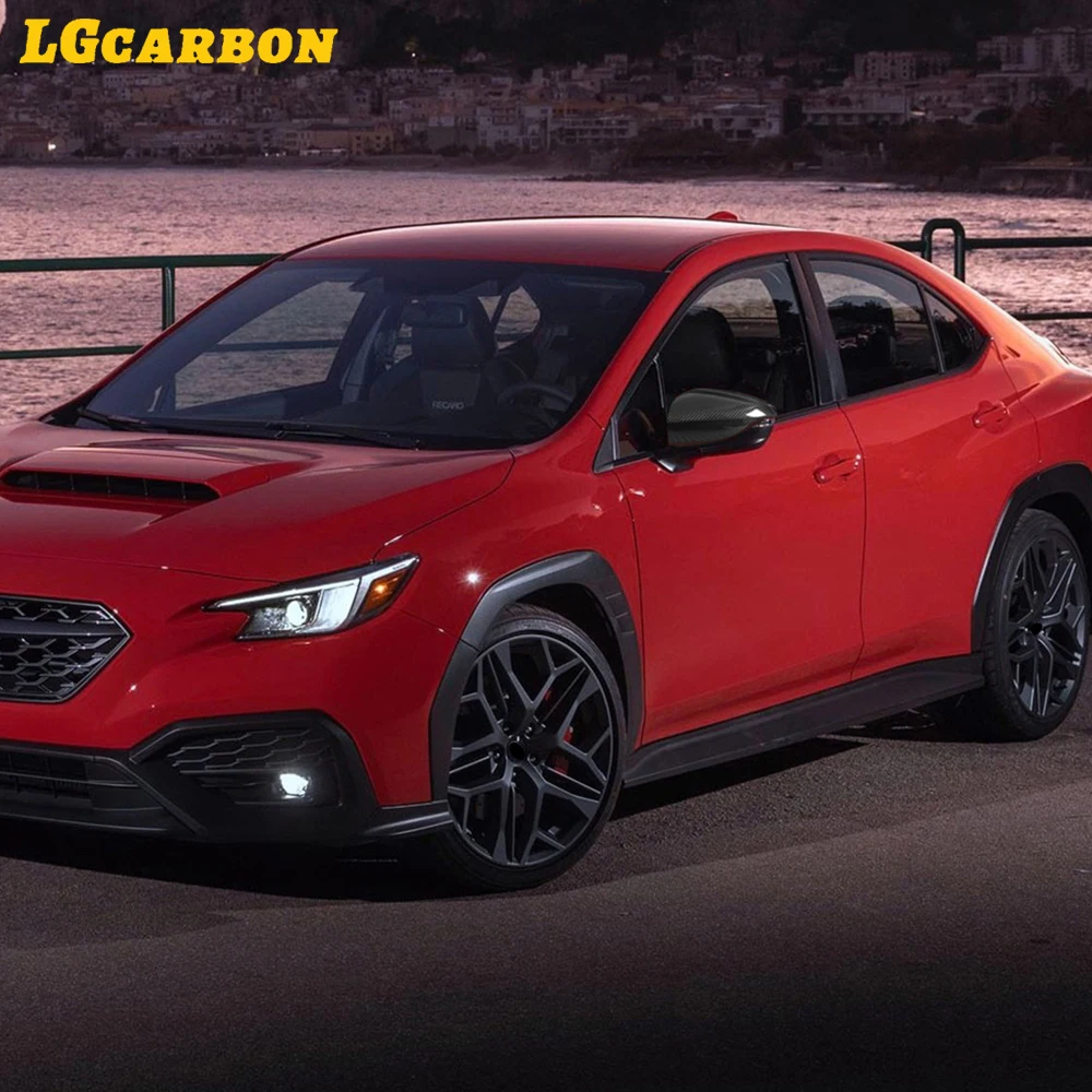 

LGcarbon For Subaru WRX 2022-2024 Mirror Cover Real Carbon Fiber Car Exterior Rear View Rerverse Cap Add On Type