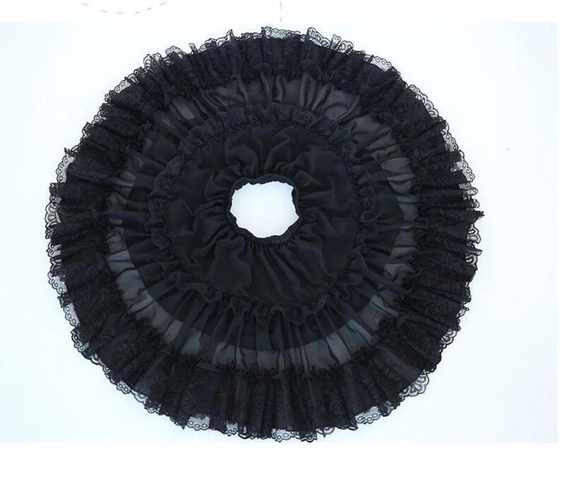 Auf Lager Sommer Braut Kurzer Rock Weiß Schwarz Spitze Lolita Petticoats Für A-Linie Kleid Mädchen Krinoline Damen Unterrock