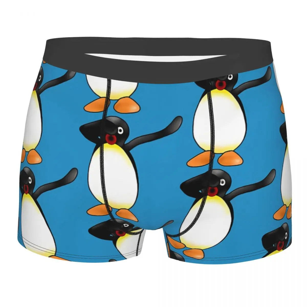 Angry Dabbing Man's Boxer Briefs Pingu Noot Pinga Penguin Breathable Creative Underpants Print Shorts Birthday Gifts