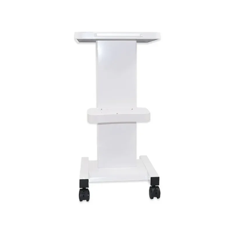 Beauty salon Metal mobile desktop with tray Portable assembly trolley Beauty tool cart