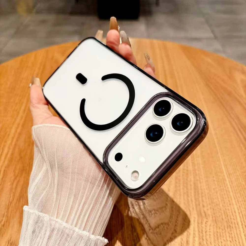 حافظة هجينة لهاتف آيفون 17 Air 16 16e 15 14 13 12 11 Pro Max Plus Mini مغناطيسية قوية لهاتف Magsafa لون الحلوى غطاء صلب غير لامع #2