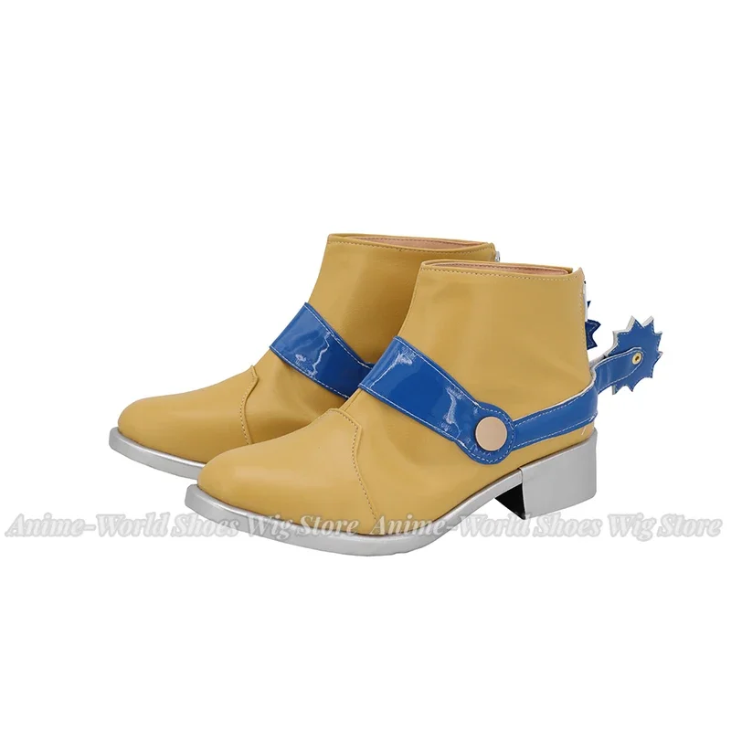 Gyro Shoes Cosplay Steel Ball Run Gyro Zeppeli Cosplay Boots Customized Shoes for Unisex