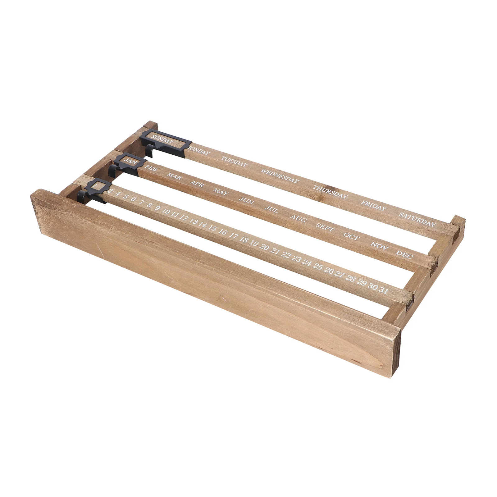 خمر خشبية الدائمة سطح المكتب ديكور لمكتب المنزل المدرسة أداة التعلم الخشب الزخرفية التقويم سجل التقويم