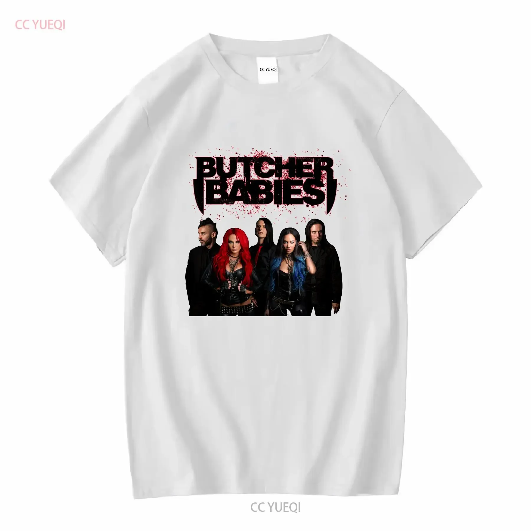 Reprinted Butcher Babies Cotton Black Men T Shirt S to 2345XL Fans BE615 vintage Washed fashion Slightly Comfortable Versatile