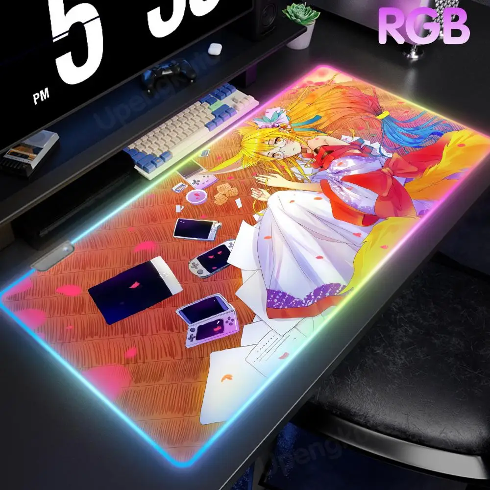 N_no G_game N_no L_life Mouse Pad INS แนวโน้มโต๊ะคอมพิวเตอร์ RGB เมาส์ Pad 900x400 One ชิ้นเมาส์ Pad PC Gamer Accessor