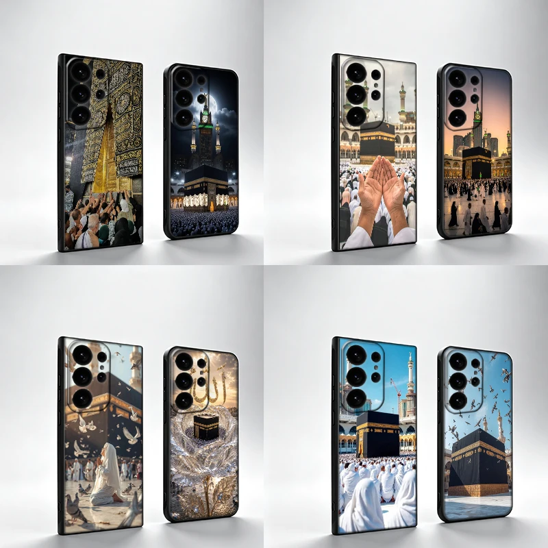 Holy Mosque Makkah Phone Case For Samsung S25Edge S26FE Galaxy S22 S25 S24 S26 Ultra S21 S23 S20 Plus Cover Black Shell Coque