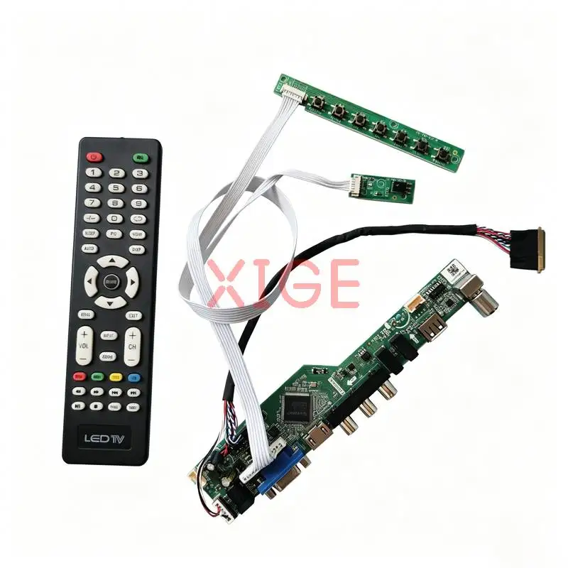 Controller Board Fit B116XW03 B116XW01 B116XW02 CLAA116WA03 1366*768 40-Pin LVDS HDMI+VGA+AV+USB 1366x768 Laptop Display DIY Kit