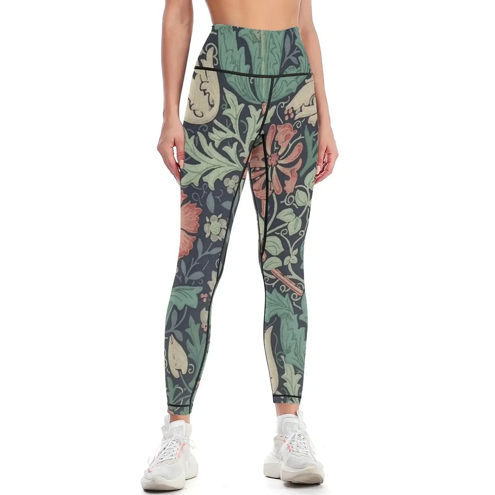 

Botanical Nature Exhibition - William Morris Leggings Fitness's gym clothes Women's fitness for fitness Womens Leggings