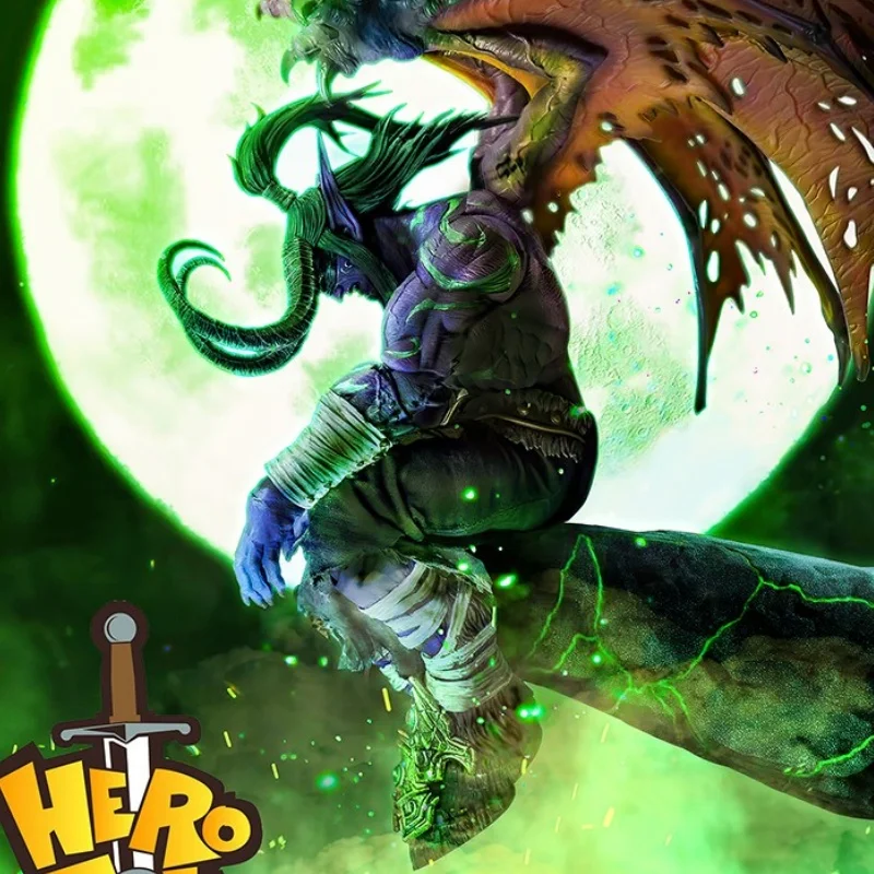 In Stock HERO TOYS 1/10 Scale Male Soldier Demon Hunter Illidan Full Set About 24Cm Action Figure Collectible Model Toys Gifts