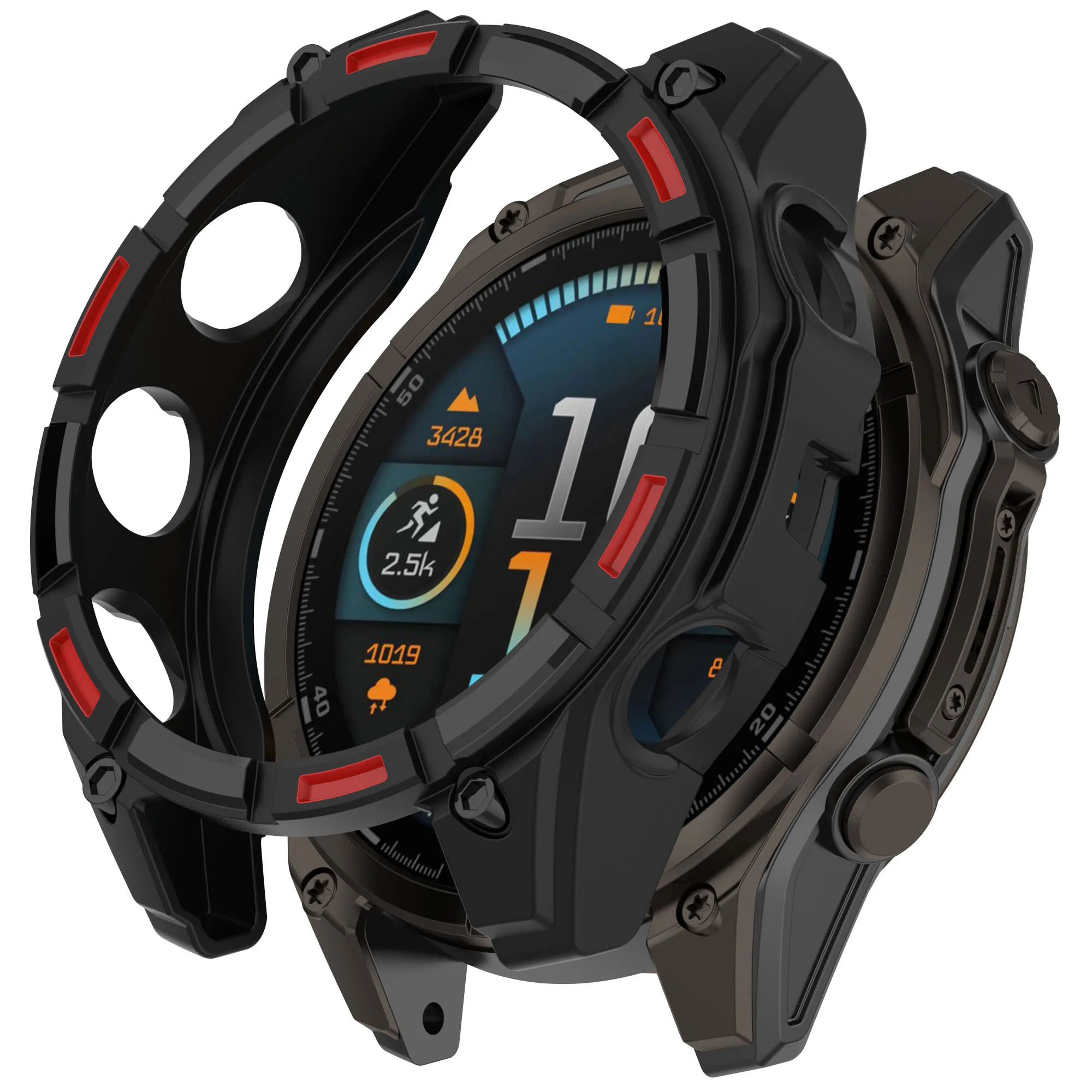 Мягкий защитный чехол из ТПУ для Garmin Fenix 8 51 мм, 47 мм, 43 мм, полый защитный чехол для Garmin Fenix8, рамка для защитных чехлов