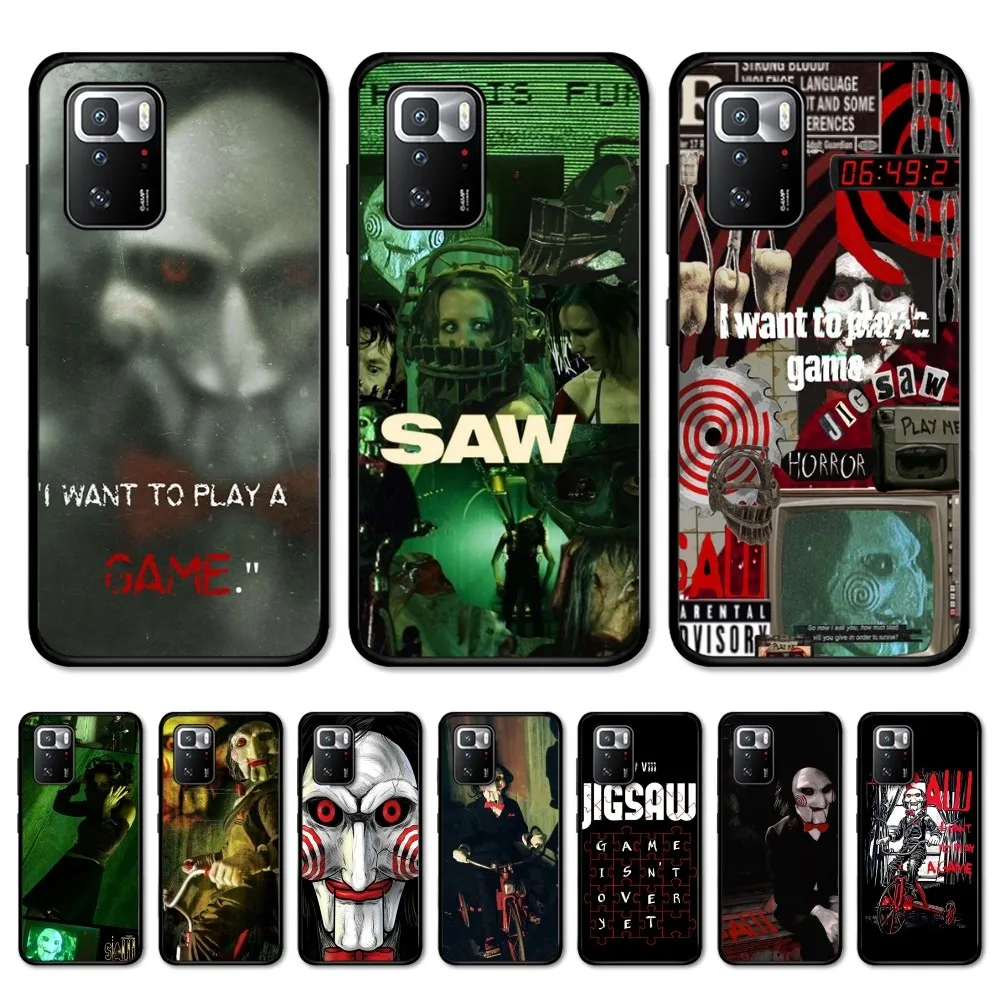 Saw Jigsaw Killer Hhorror Phone Case For Redmi Note 4 X 5 A 6 7 8 T 9 9S 10 11 11S 11Epro Poco M3 Pro