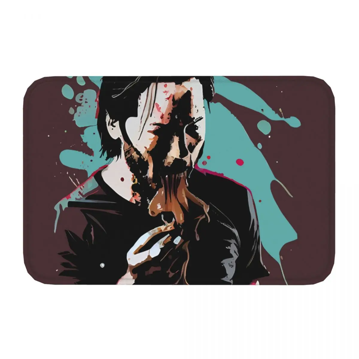 Movie The Matrix Anti-Slip Doormat Bath Mat The Dessert Of The Real Mauve Floor Carpet Entrance Door Rug Home Decorative