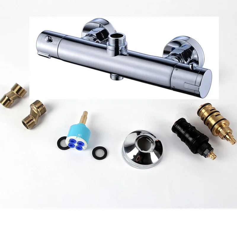 Picture 4: Smart Thermostatic Shower Mixing Valve, Concealed Hot Cold Temperature Control Tap for Solar Water Heater Bathroom
