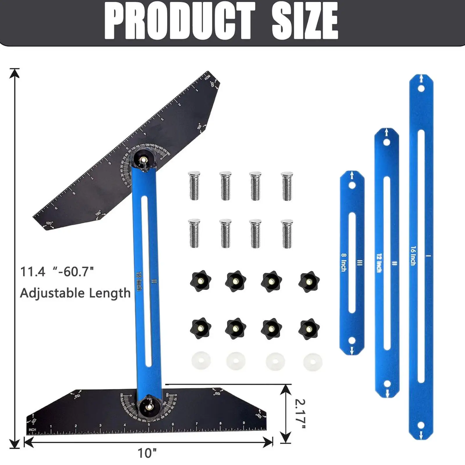 Stair Tread Template Tool Aluminum Alloy Stair Tread Jig Multifunctional Step Measurement Jig For Shelf Layout Projects Family