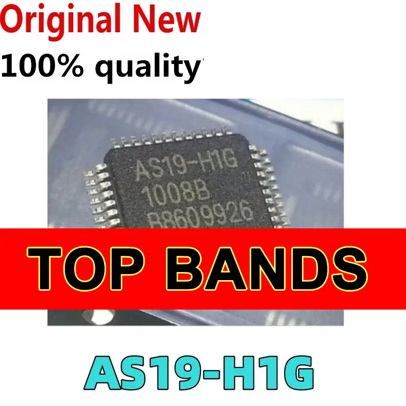 Chipset IC original, novo, 100%, AS19-HG, AS19, QFP48, QFP, AS19-H1G IC, QFP-48, 5 Pcs