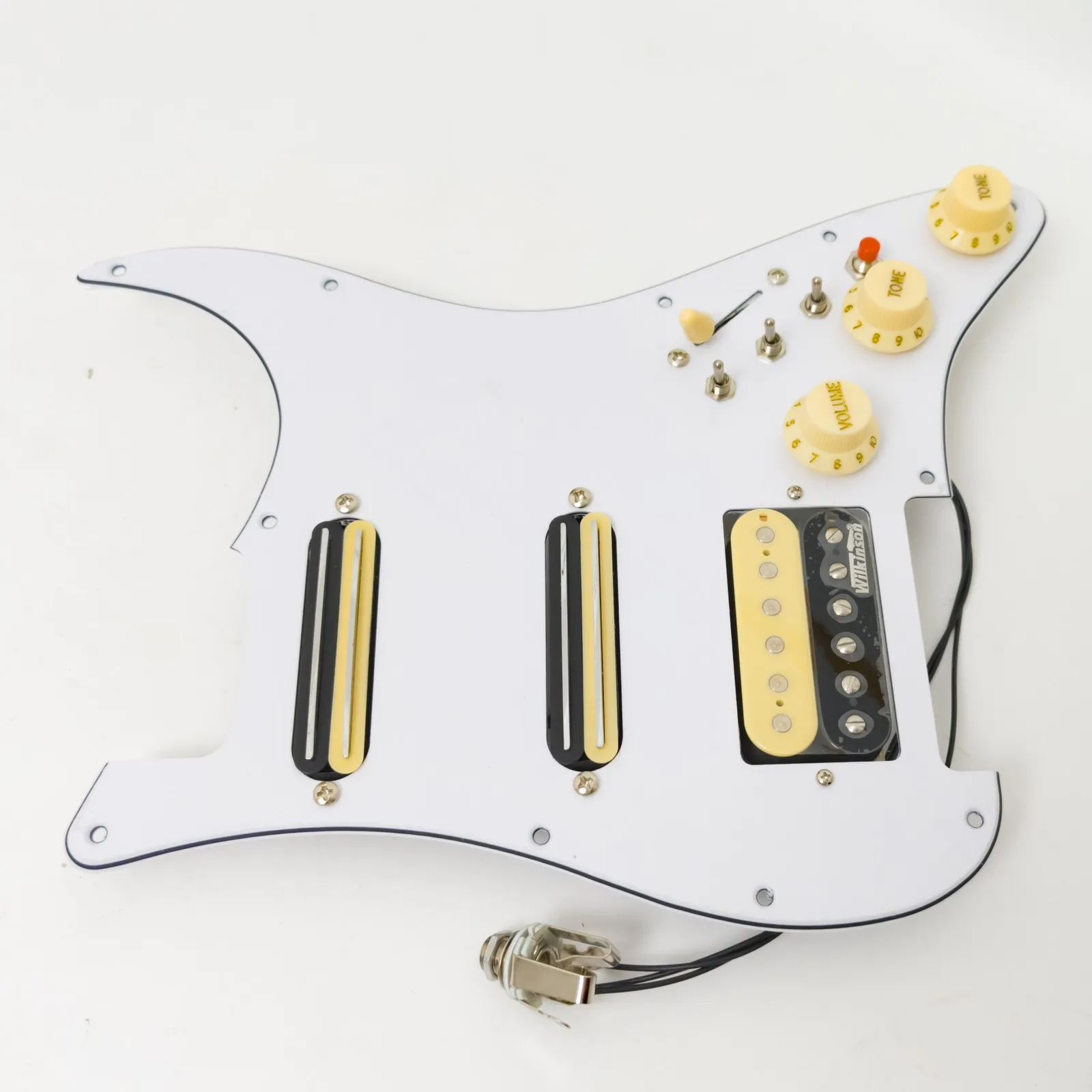 

Prewired Loaded Pickguard for ST Guitar with Wilkinson Alnico 5 Humbucker Pickups Set