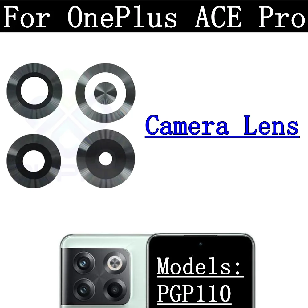Câble flexible de Module de caméra arrière pour Selfie avant, pour OnePlus 10T ACE Pro ACEPro PGP110, objectif de caméra arrière principal large en verre