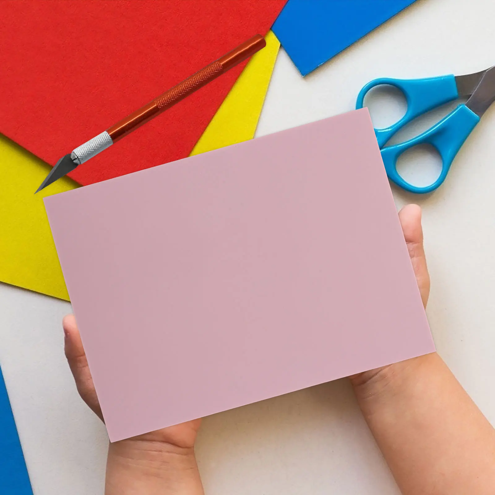 Pink Rubber Carving Blocks Soft Texture Engraving Tool Eraser Stamp Kit Printmaking Crafts Durability Stylish Design Favors