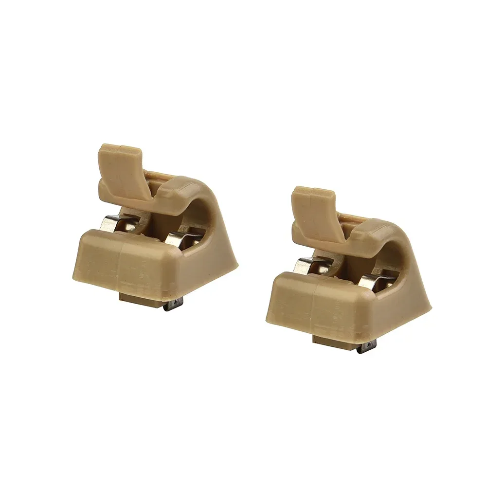 2PCS Car Sun Visor Hook Clips Bracket Hanger 12681000127101 For Mercedes W123 W124 W126 W140 W201 NEW Car Sun Visor Snap