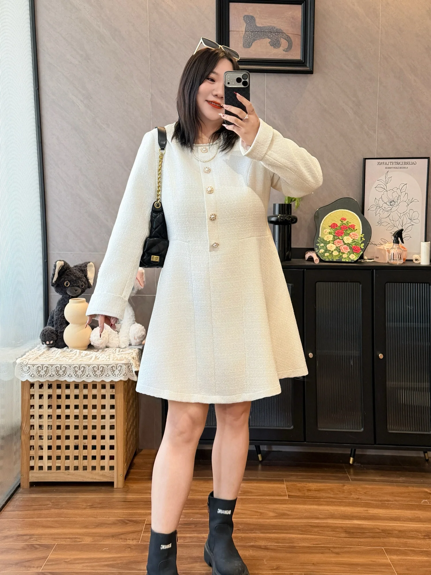 

Модное длинное платье больших размеров для осени и зимы, роскошное, высококачественное, женское, А-силуэт, из полиэфирного волокна, с длинными рукавами