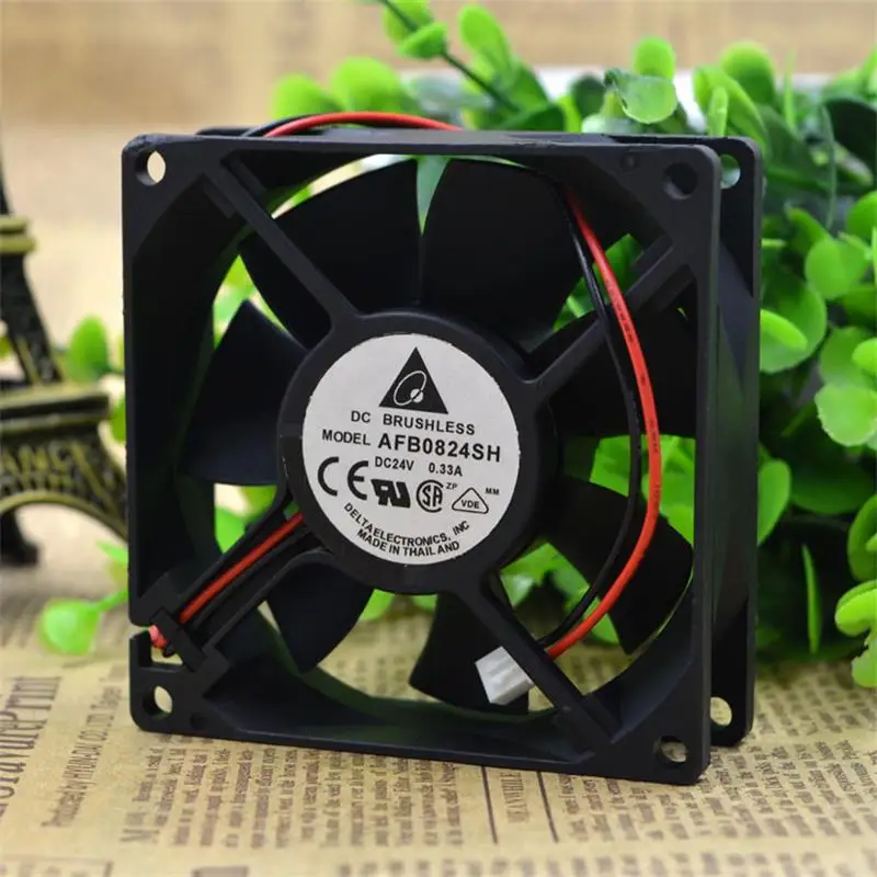 Cooling Server Fan For Delta AFB0824SH 8025 24V 0.33A 8CM High Air Volume Inverter