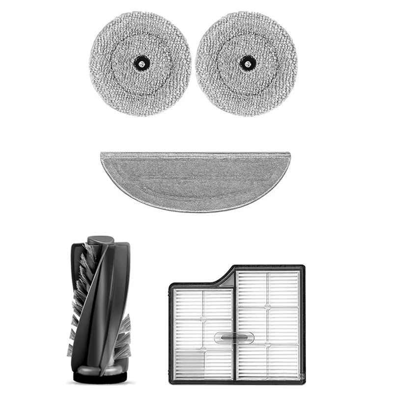 A05G-Ersatzzubehör-Set für Troborock Saros 10/G30 Staubsauger, Hauptseitenbürste, HEPA-Filter, Mopp-Pads, Staubbeutel