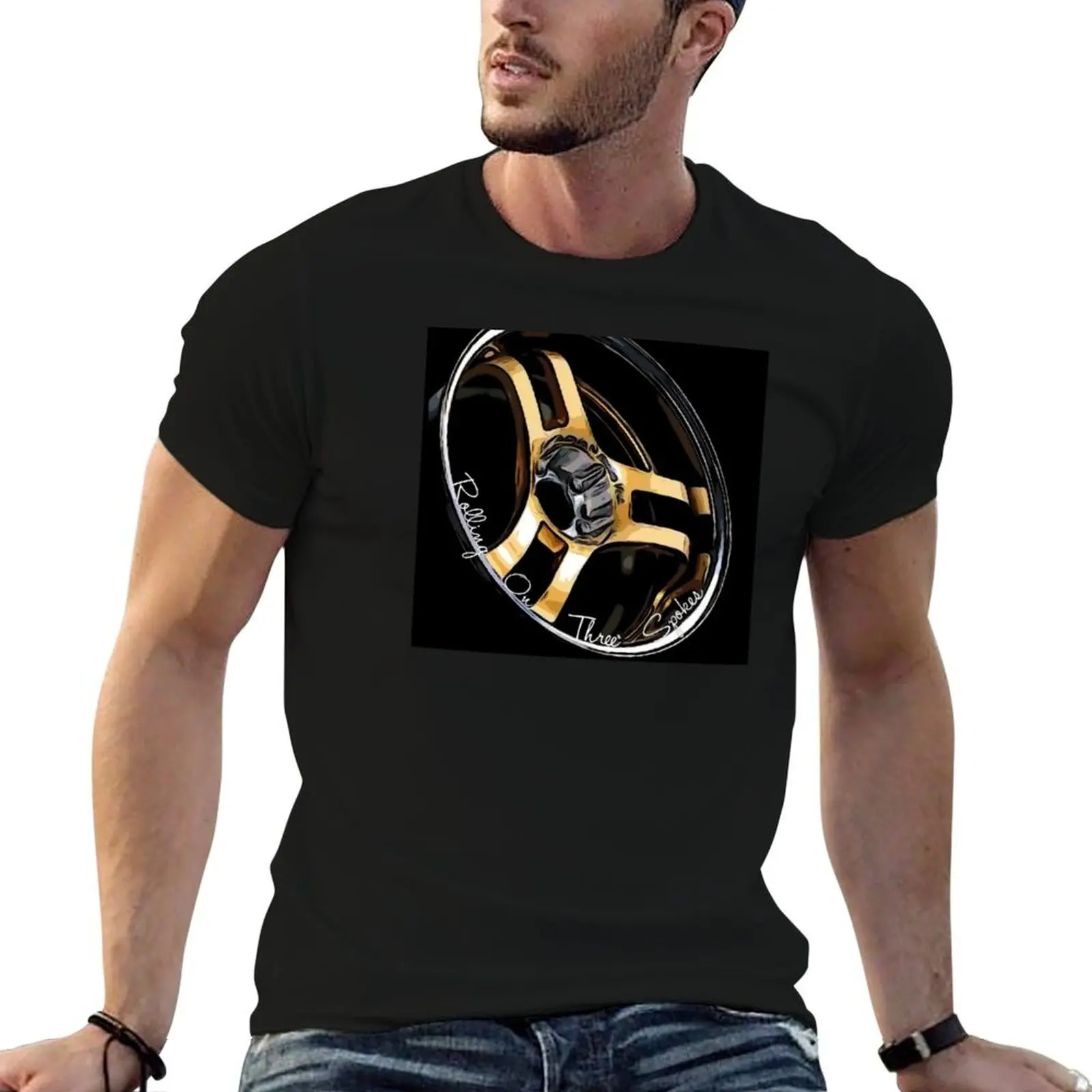

Super Advan SA3R V2 3 Spoke Wheels T-Shirt man t shirt summer t shirts for man cotton soft man t shirt heavy cotton T-shirt