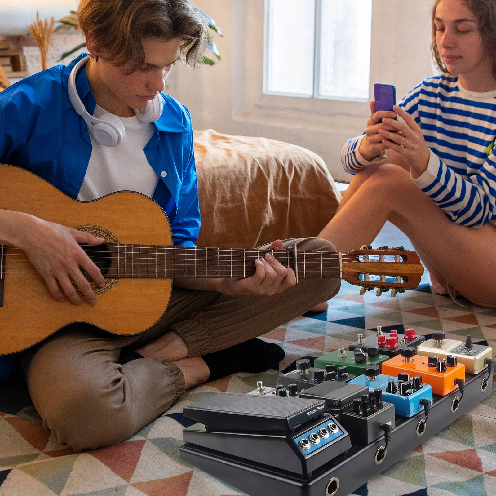 

Guitar Effect Pedal Board Organizer Bass Multi Effects Holder Accessories Effector Platform Process Board