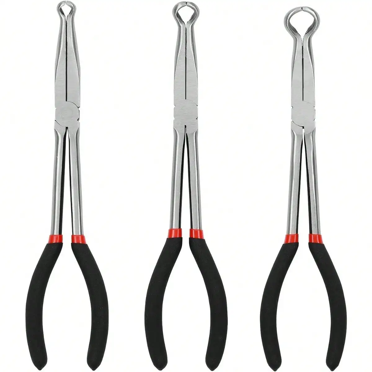 

Набор инструментов для захвата шлангов с удлиненной рукояткой, 5/16, 1/2, 3/4 дюйма, комплект кольцевых захватов для шлангов, из углеродистой стали, для снятия смещенных фитингов из узких мест