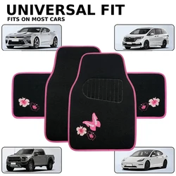 Universal Fit 4pcs  Car Floor Mat Waterproof Foot Pads Protector For Spills, Dog, Pets, Anti-slip Front And Rear Mats