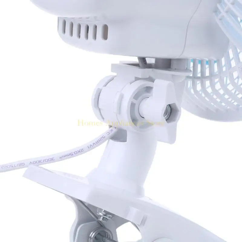 D0AB AC 220V 9.4inch Table Air Circulation Fan 2 Gears Cool Clip على المروحة المتذبذبة