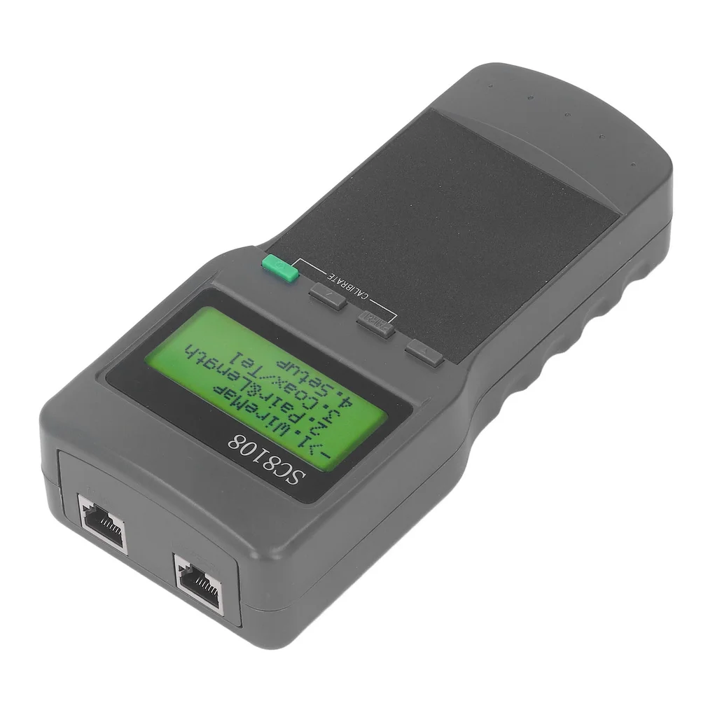 SC8108 Ethernet Cable Tester for Structured Cabling Projects Requiring Length Measurement Wire Mapping and Fault Detection