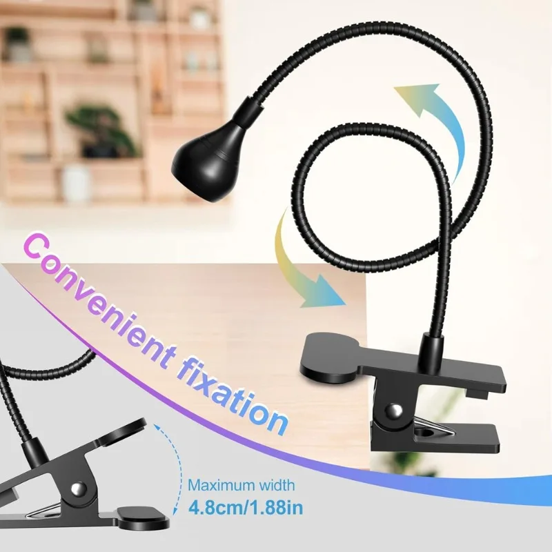 장갑이있는 UV 네일 램프 네일 건조기 라이트 395nm 파장 클립 온 데스크 젤 네일 용 미니 USB Ongle 매니큐어 살롱 도구