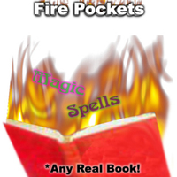 Any Book - Fire Book Gimmick - Fire Pockets Stage Magic Tricks Illusions Gimmick Party Magic Show Mentalism Close up Magician