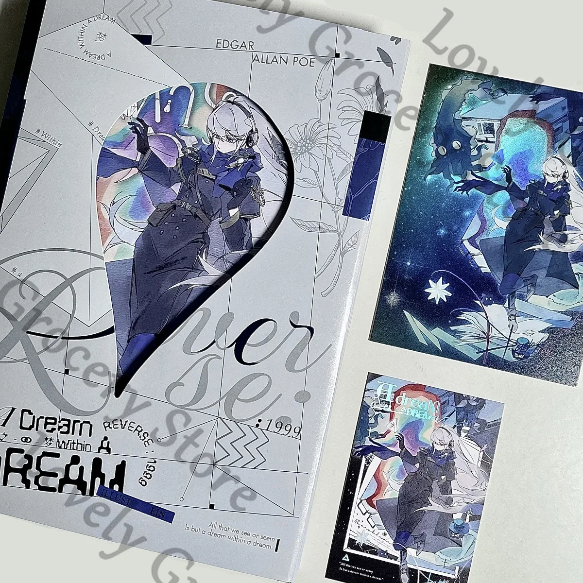 

Anime Reverse:1999 Flutterpage Satsuki Baby Blue Cosplay Cartoon Collection of Painting Ambitus Art Accessory Gift