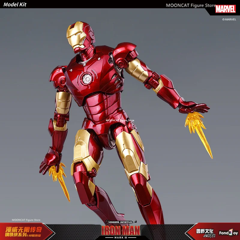 Fondjoy Homem De Ferro MK3 Modelo Montado, Original Marvel Legends Splicing Figure, Coleção Estatueta Ação, Presente Toy, 1:12
