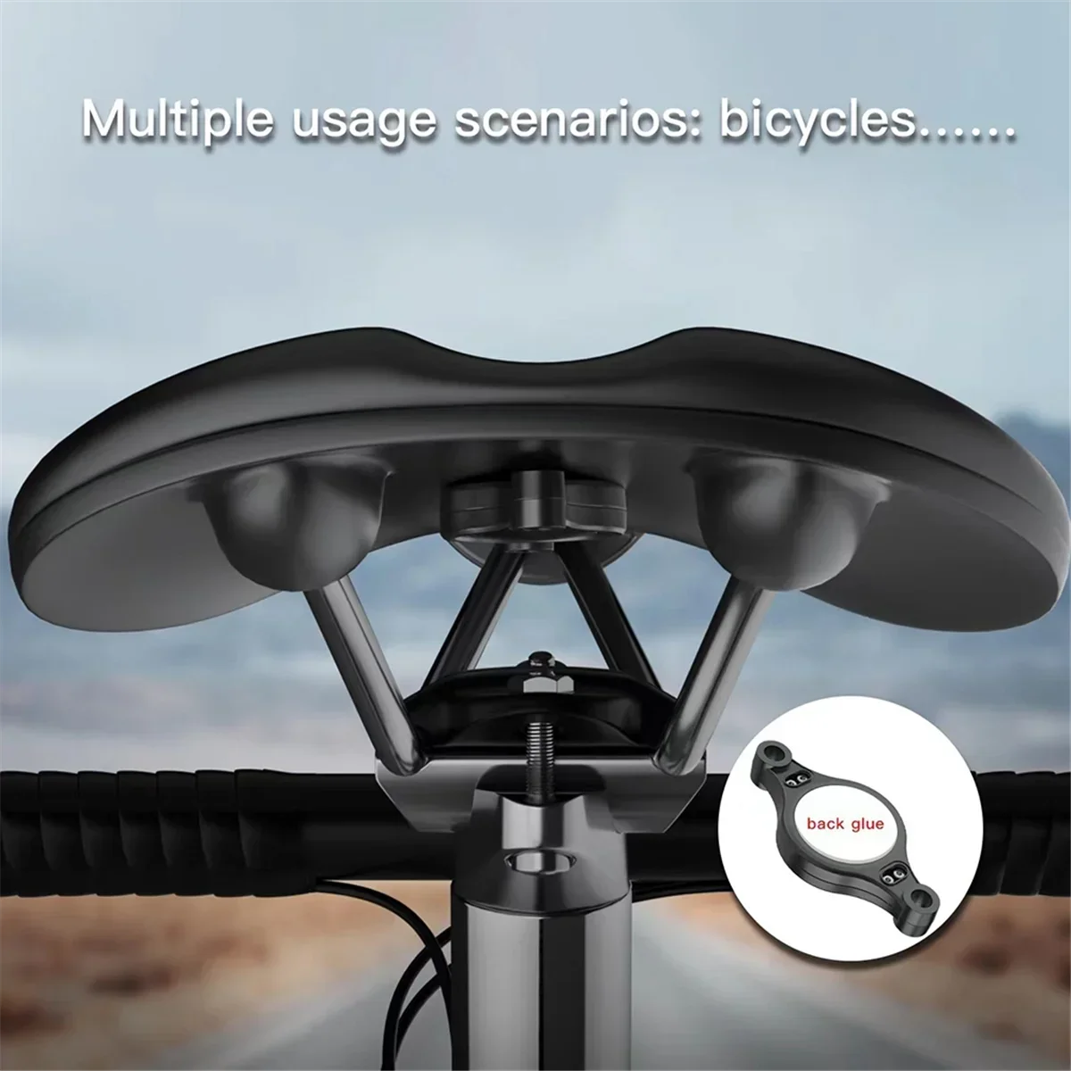 حامل دراجة مضاد للسرقة من CoverJoy لجهاز AirTag، حافظة مخفية مقاومة للماء، تركيب خفي، متتبع الدراجة، ركوب الدراجات #1