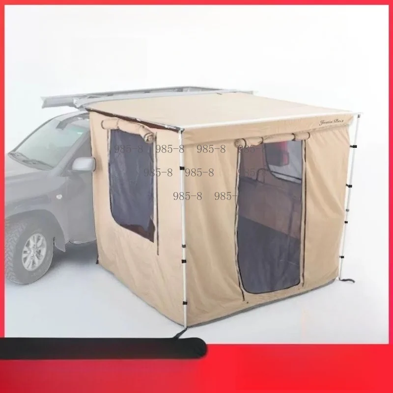 Car Side Sunshade Awning Tent, Vinyl Aluminum Alloy Waterproof Sunscreen Outdoor Side Canopy