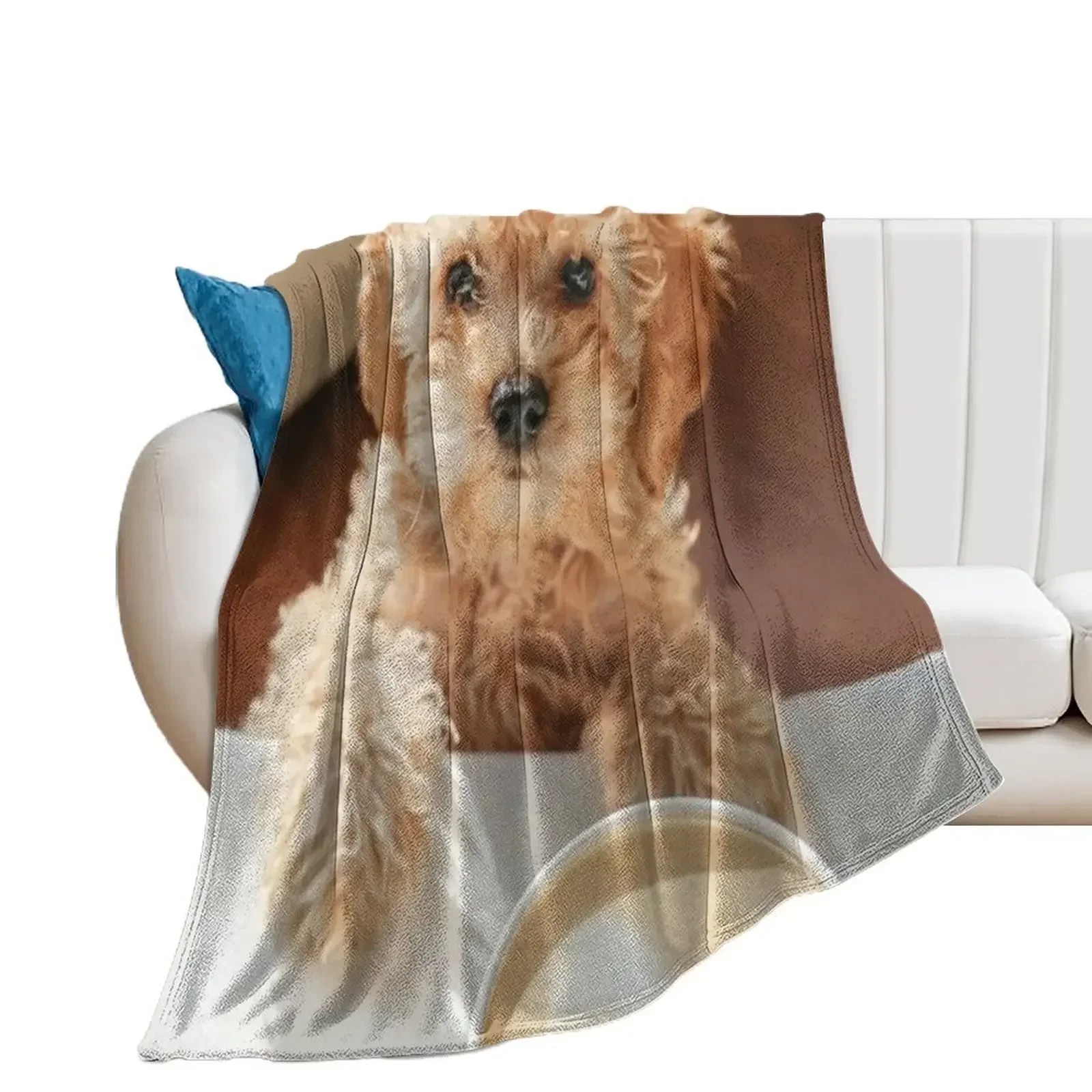 Cute Dog cockapoo Coffee Design Throw Blanket valentine gift ideas Summer Blankets Sofas Of Decoration Blankets